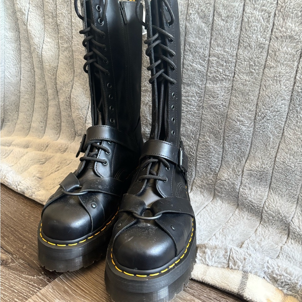 Gothic Punk Platform Dr Martens combat boots